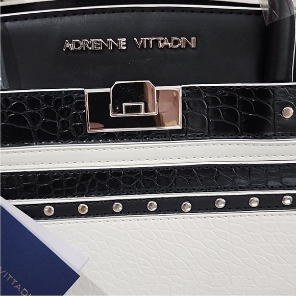 Adrienne Vittadini | Veneto Croco Collection Satchel - Picture 6 of 9